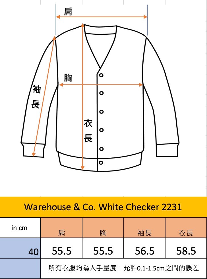 Warehouse & Co. Lot 2231 1900年代靛藍白格紋Blouse