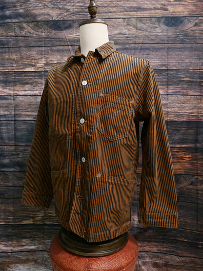 Levi’s Red Engineer coat toffee stripe S碼
