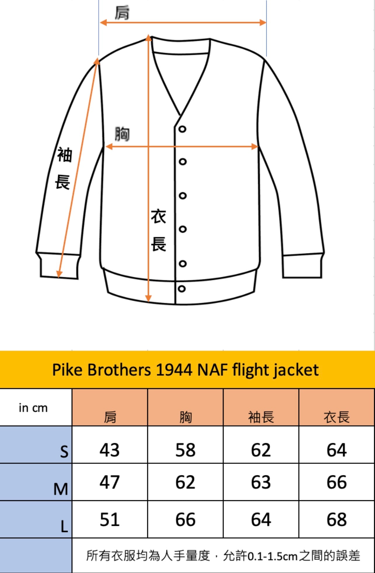 Pike brothers 1944 NAF 海軍空軍夾克