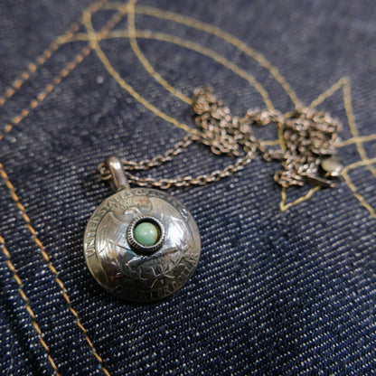 North works 松石美國摩根銀幣項鏈