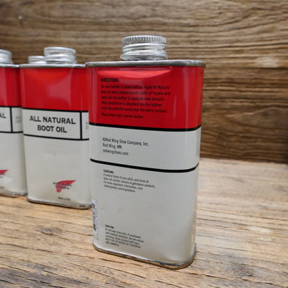 Red Wing boots oil