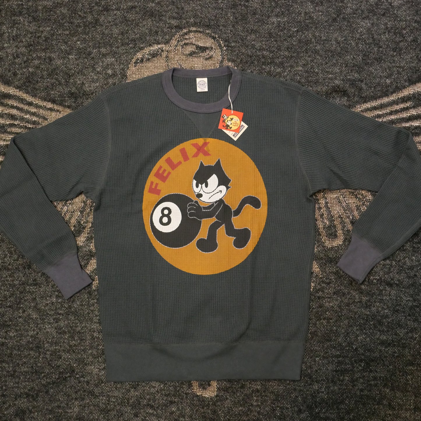 Toys McCoy waffle crew neck shirt