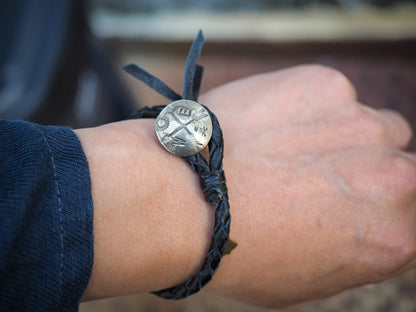 Amp Japan Concho Leather Bracelet