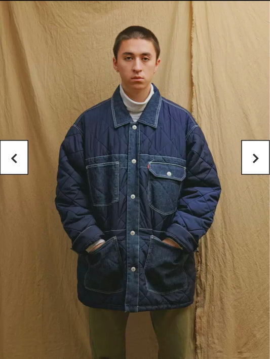 Levis Red日本版雙面羽絨工裝外套