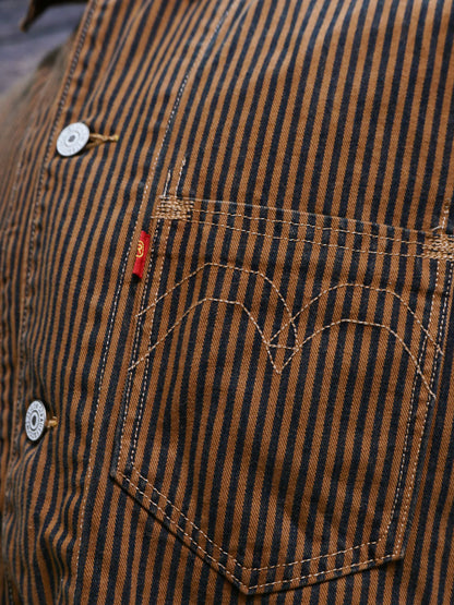 Levi’s Red Engineer coat toffee stripe S碼