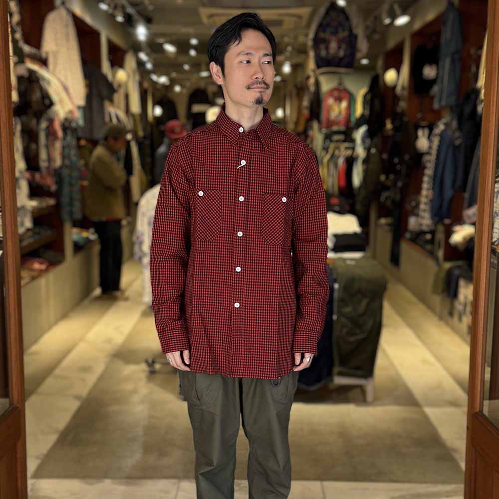 Warehouse 3055 Gingham格子工裝襯衫