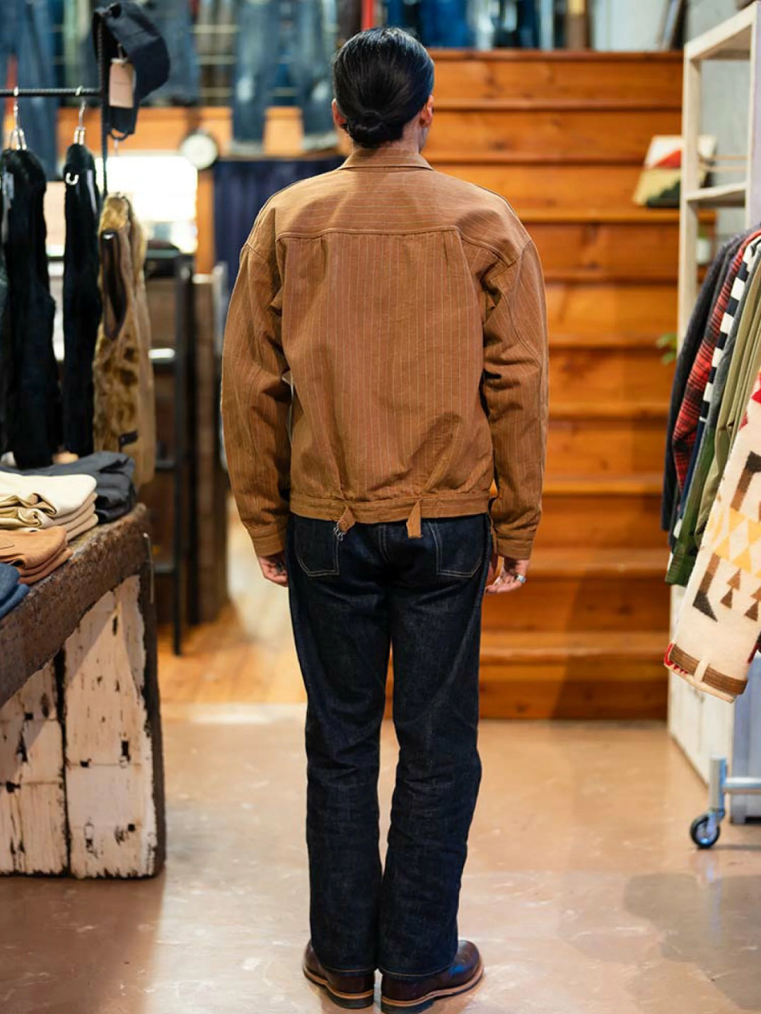Warehouse & Co. Lot.2214 Heavy Leather Bound Blouse