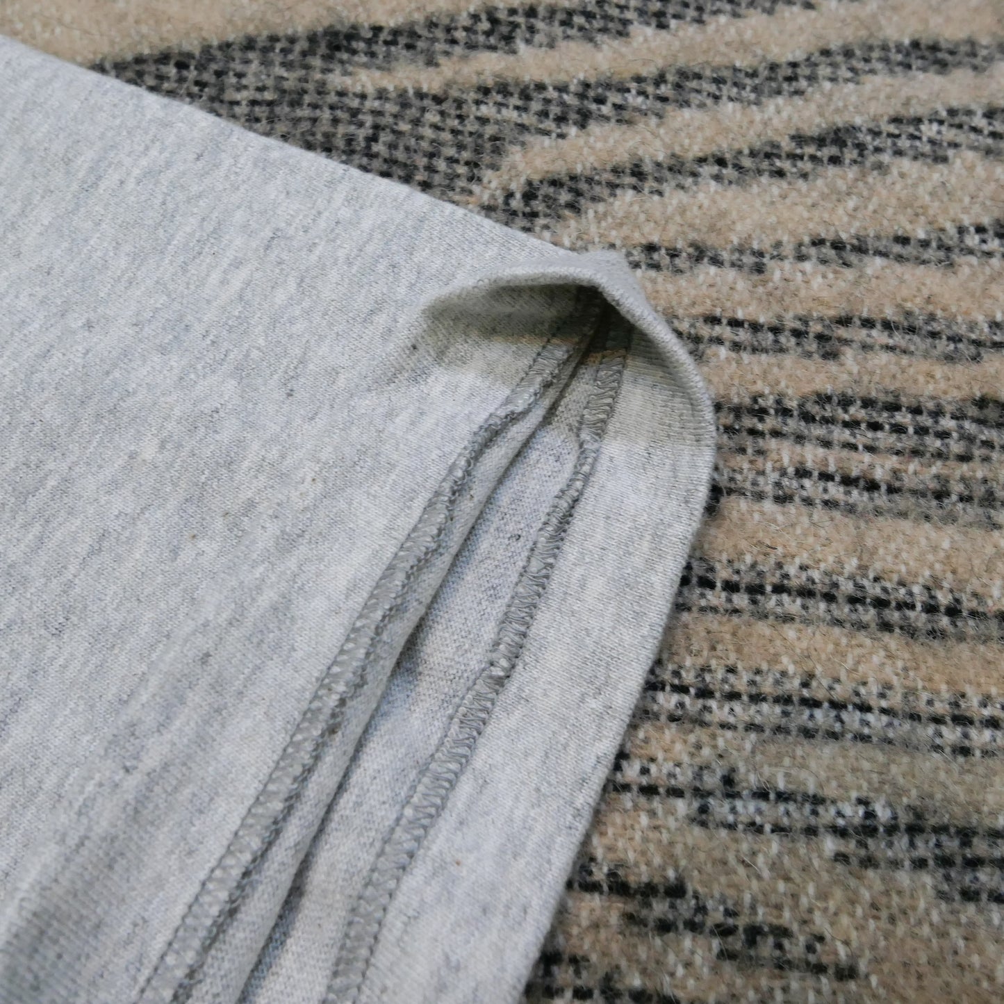 Denime Grey Blank Loopwheeled Tee