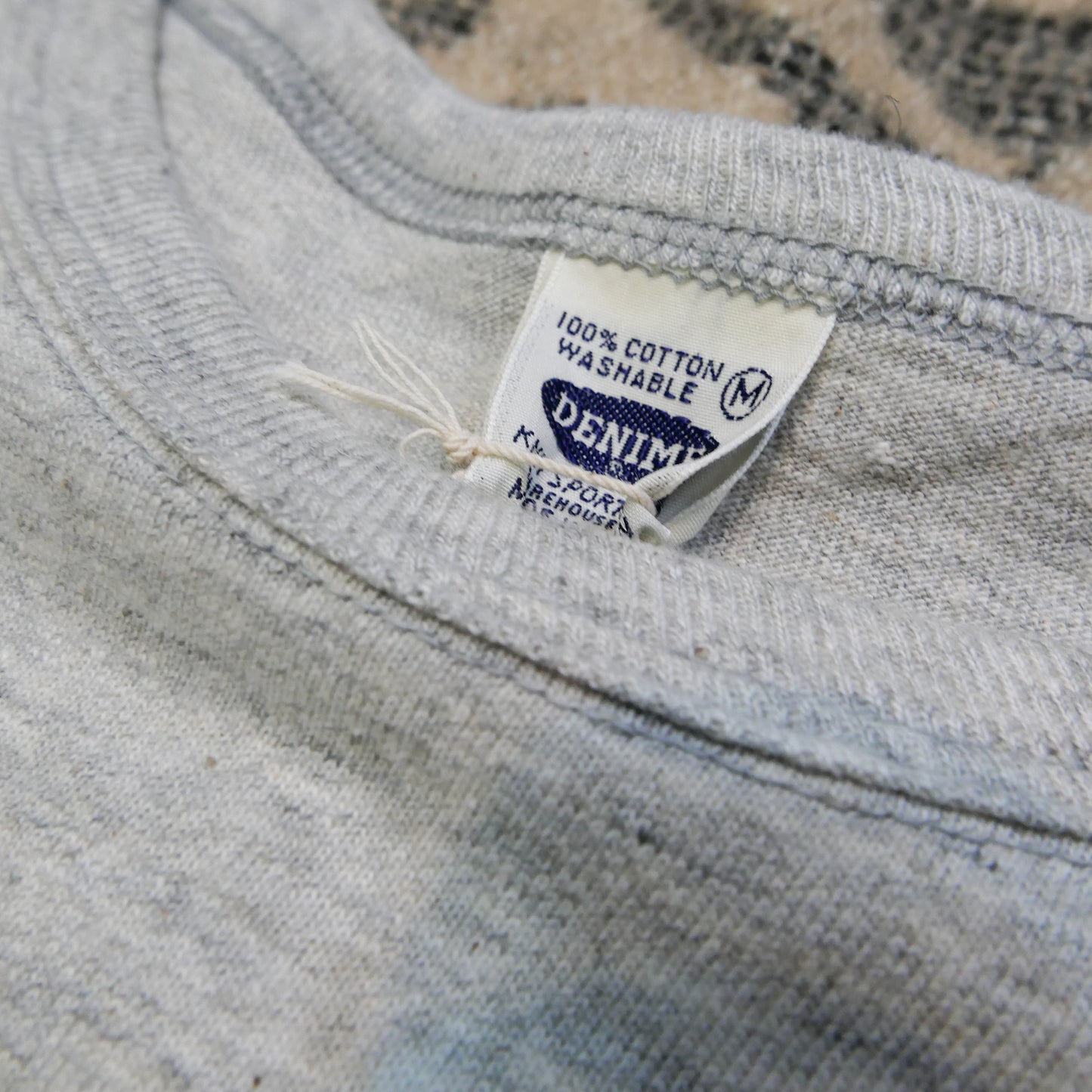 Denime Grey Blank Loopwheeled Tee