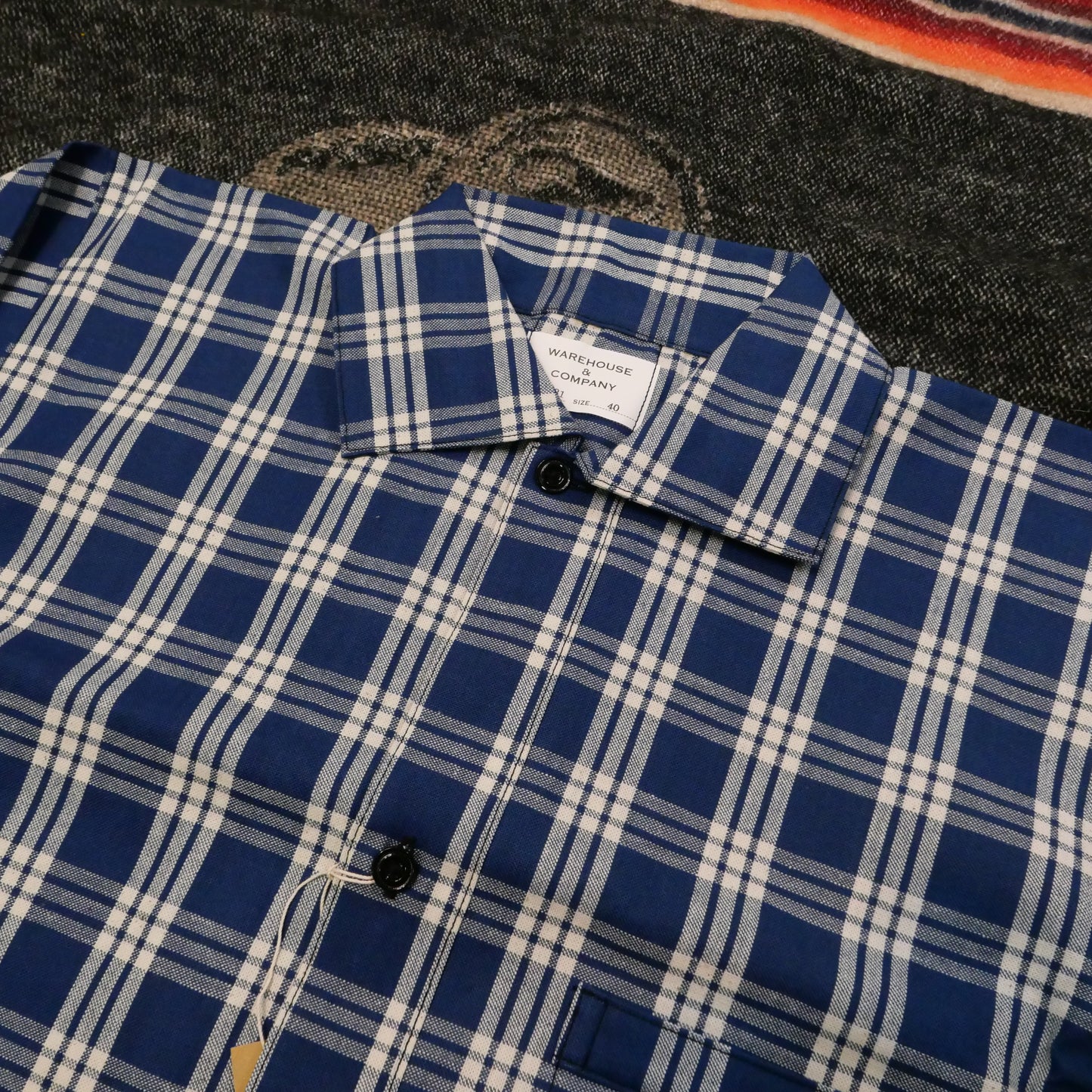 Warehouse & Co. Lot 2231 1900年代靛藍白格紋Blouse