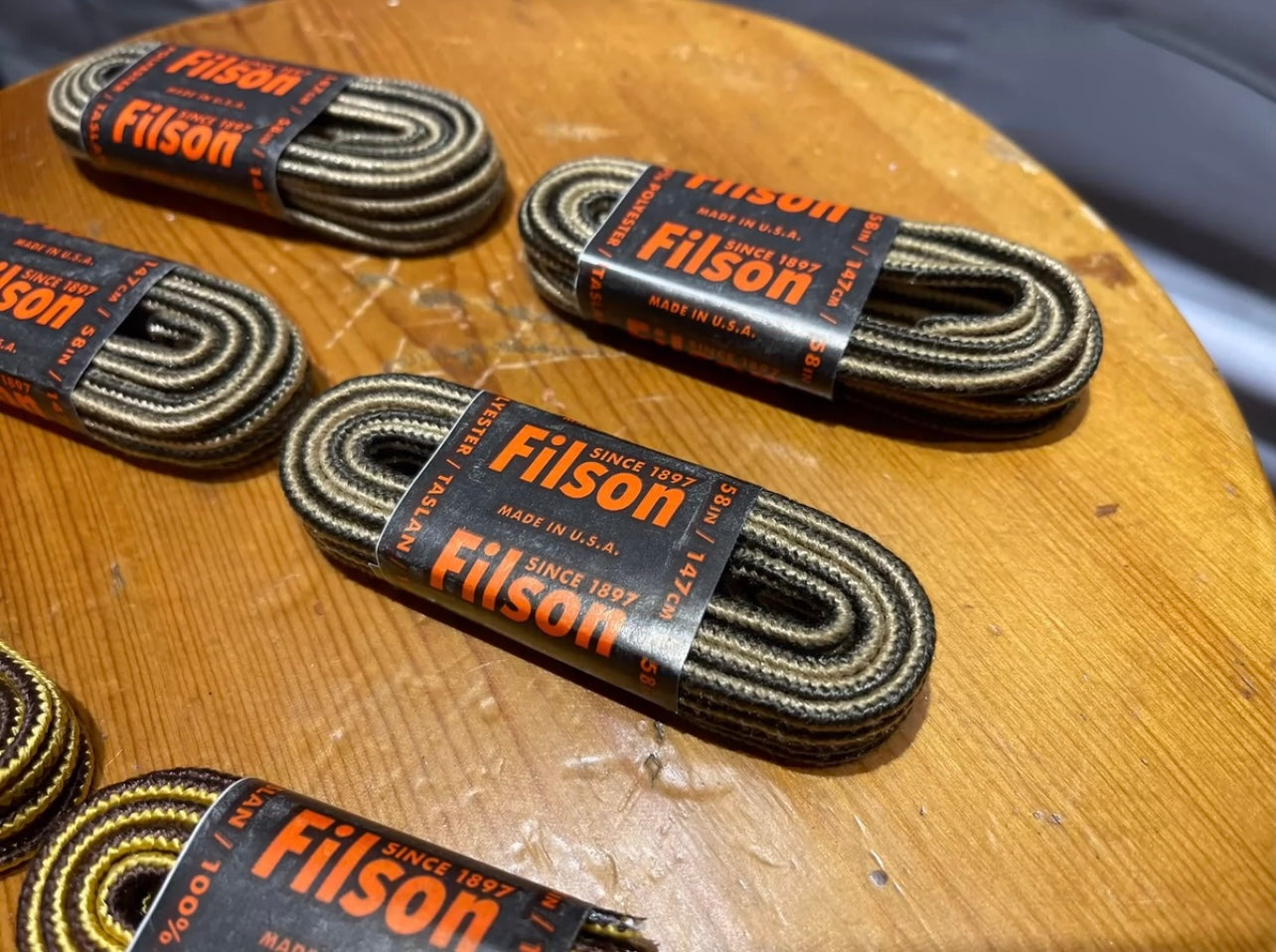 Filson 鞋帶 兩色入，適合7-9孔靴